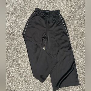 Zara Black Satin Pants